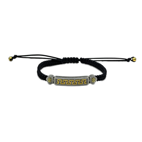 Greca bracelet with cord
