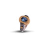 Reversible ring with Swarovski crystal and semi-precious stones