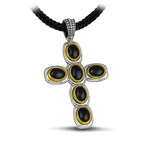 Cross with black onyx