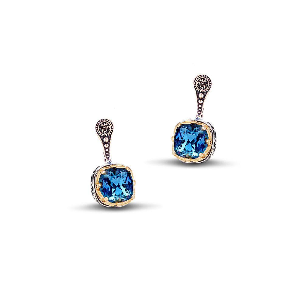 Earrings with Swarovski crystals