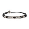 Silver bracelet "Communication, Family & Faith"