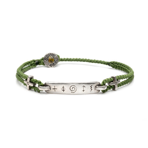 Silver bracelet "Faith, Soul, Ambition & Communication"
