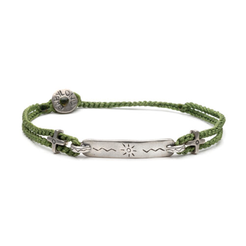 Silver bracelet "Optimism & Sentiment"