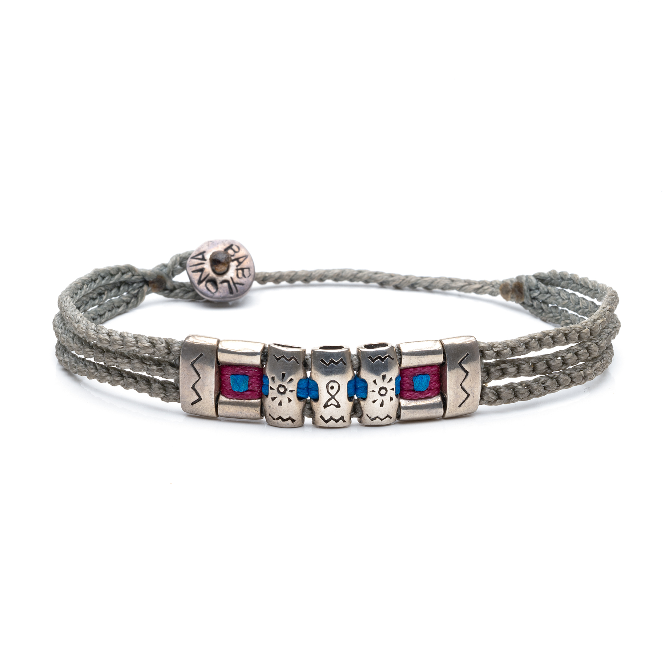 Silver bracelet "Optimism, Adaptability & Sentiment"