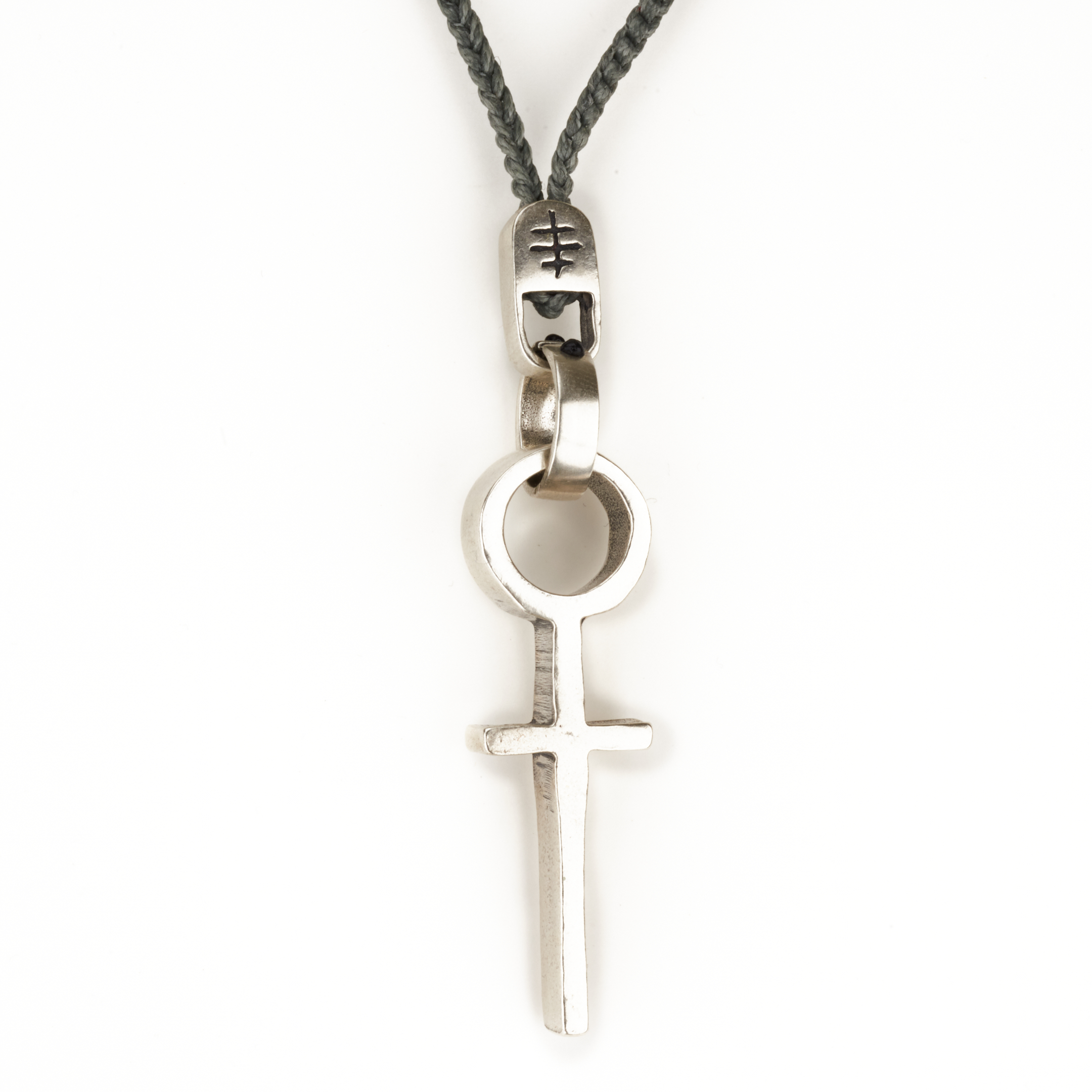 Silver pendant "Communication"