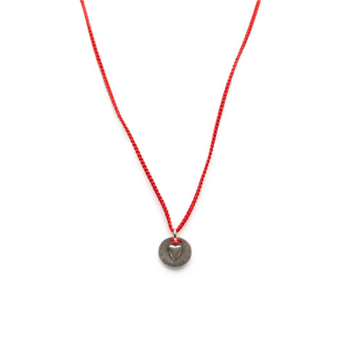 Silver necklace "Love"
