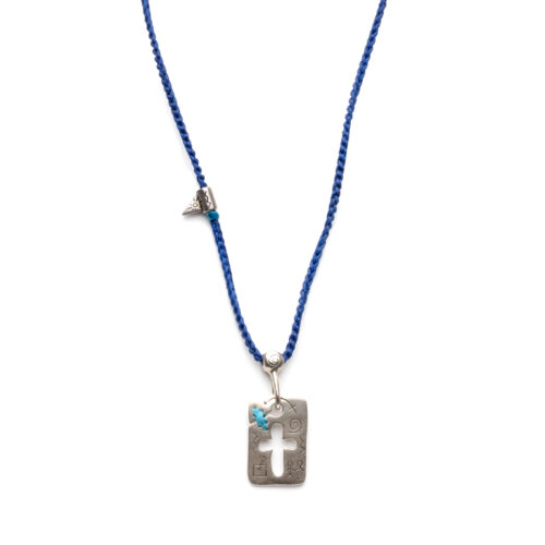 Silver necklace "Optimism, Sentiment & Faith"