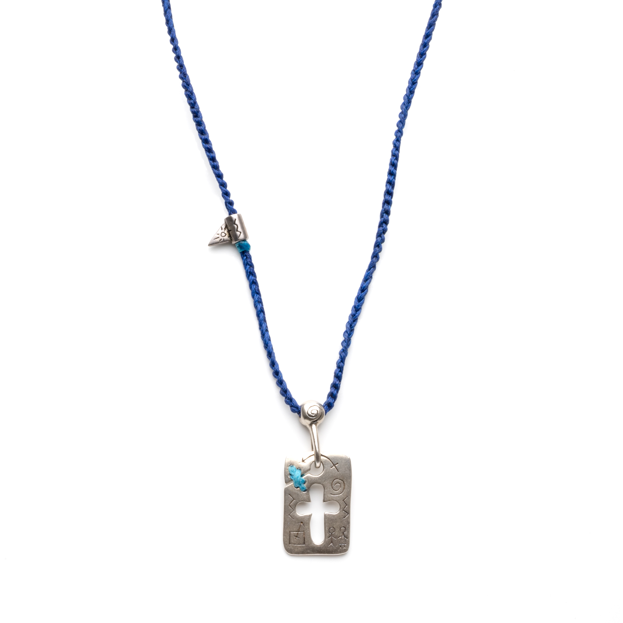 Silver necklace "Optimism, Sentiment & Faith"