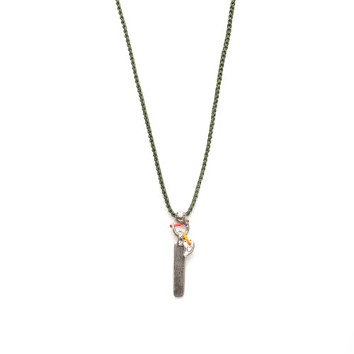 Silver necklace "Optimism, Sentiment & Love"