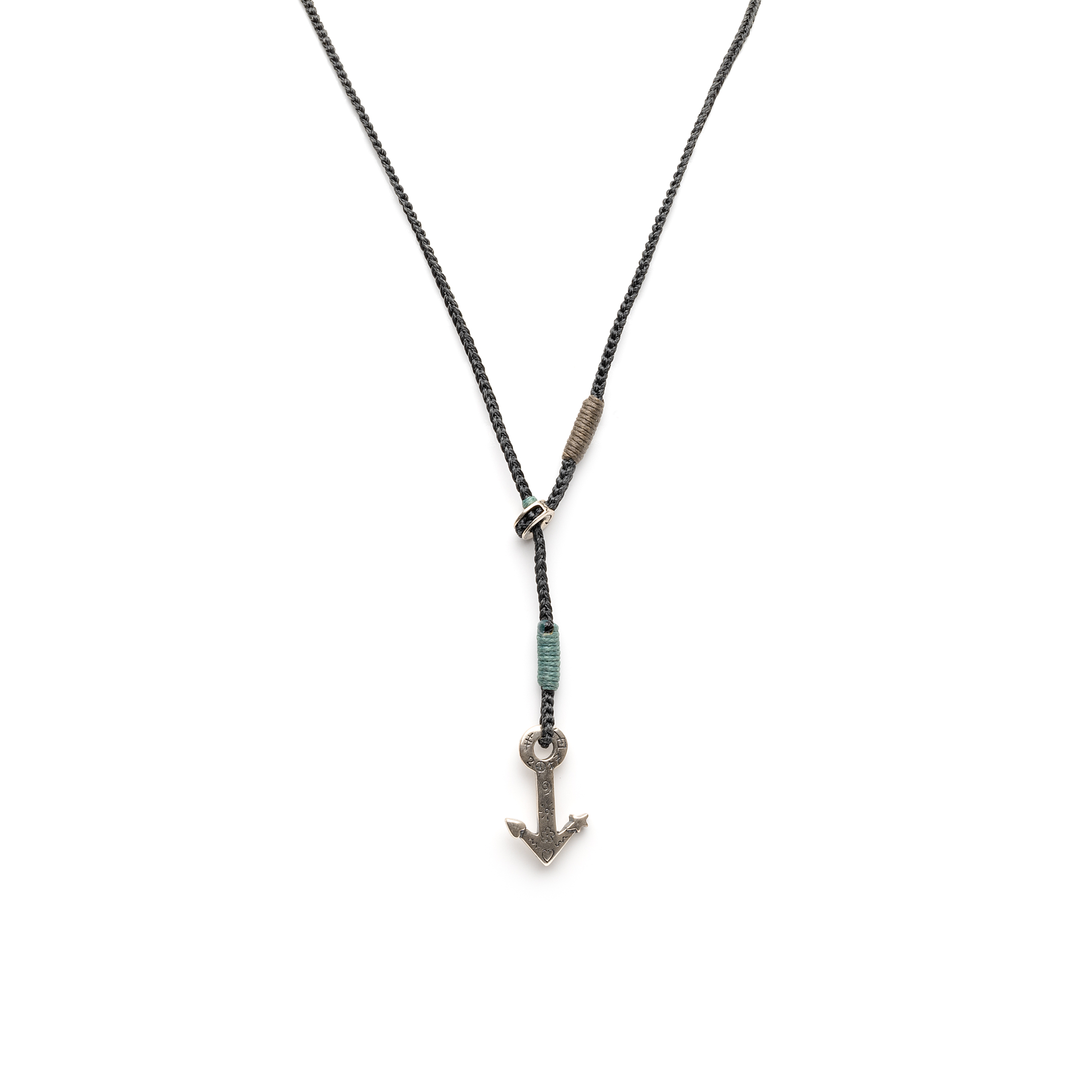 Silver necklace "Safety"