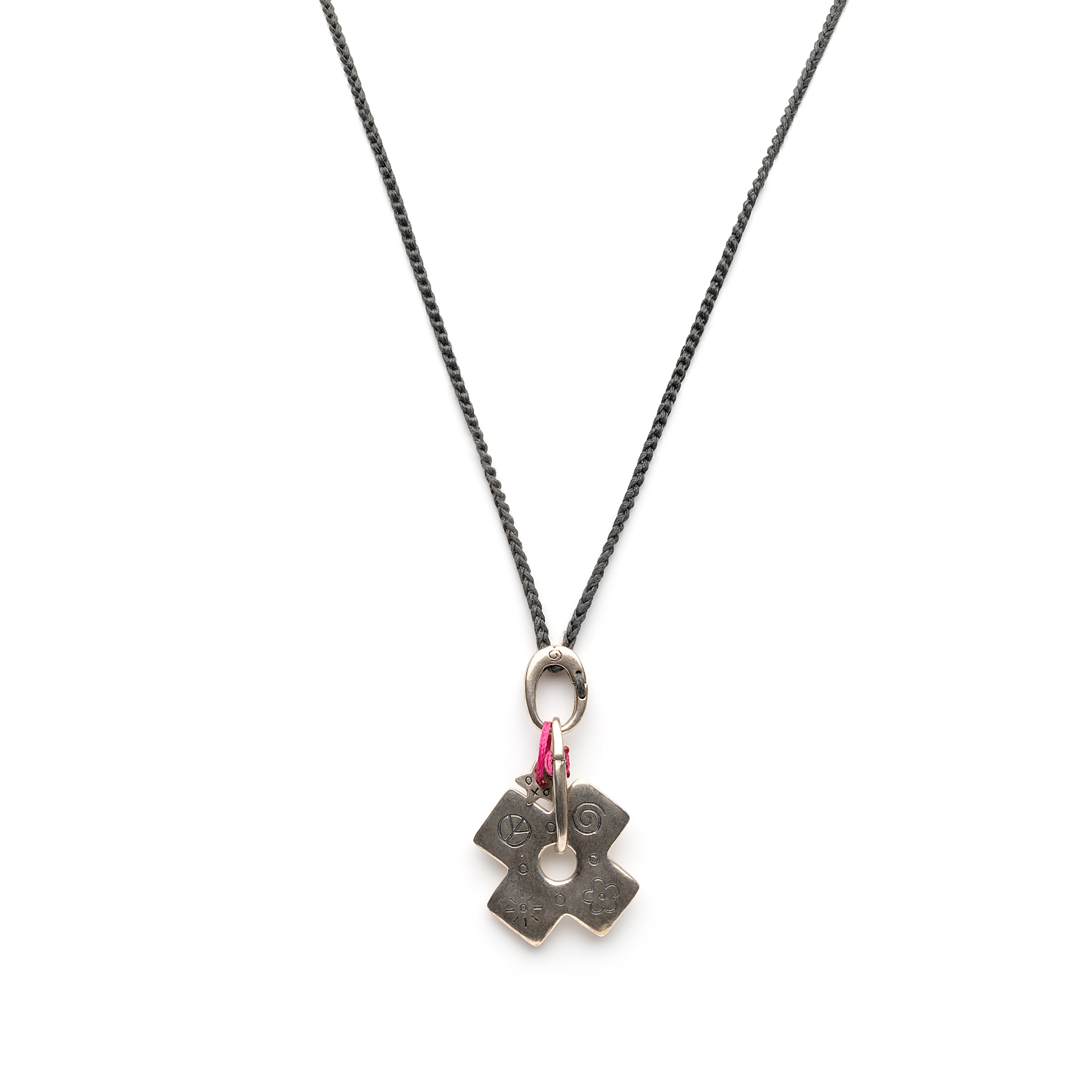 Silver necklace "Soul, Optimism, Sentiment"