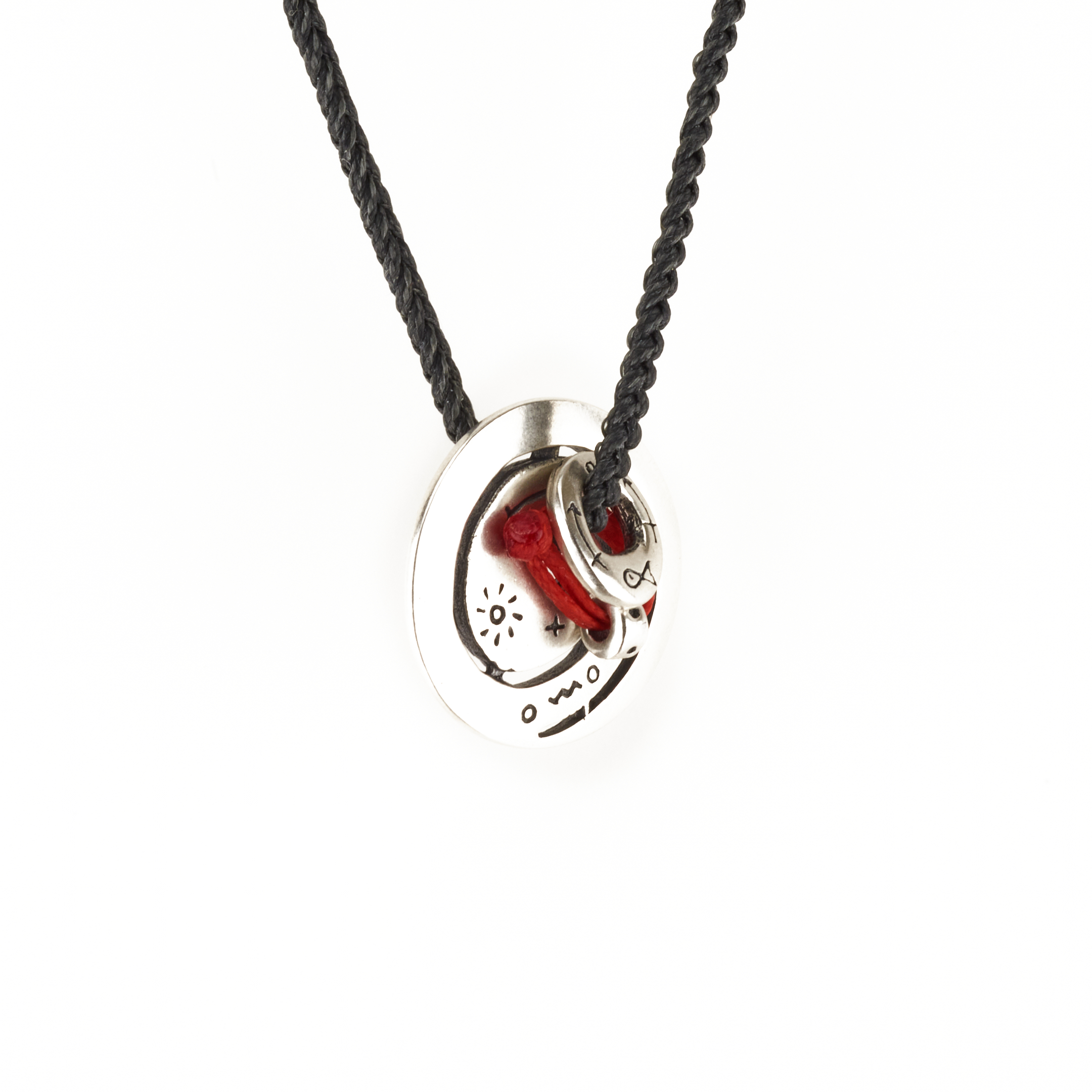 Silver pendant "Optimism & Ambition"