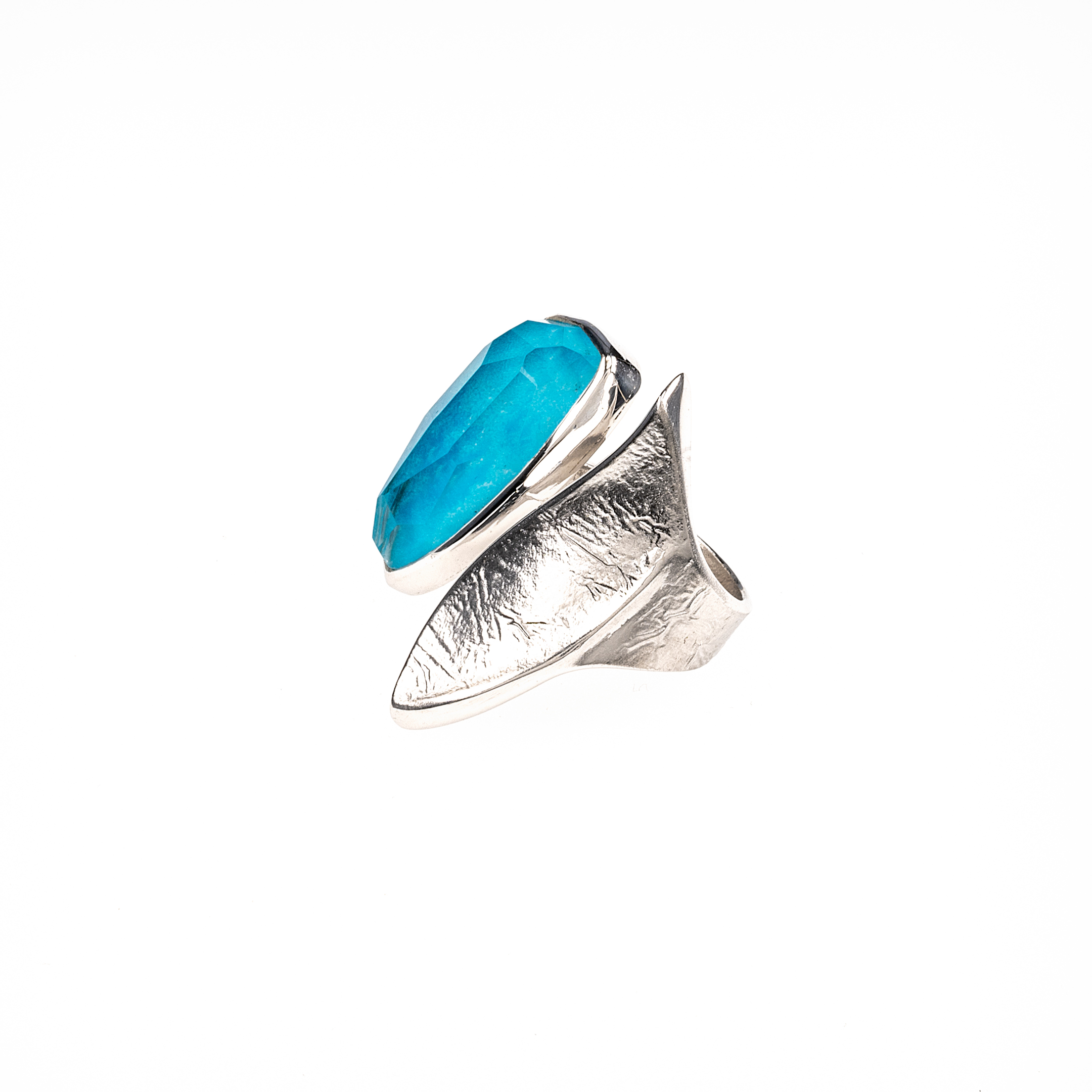 Ring with Turquoise Gemstone - Image 2