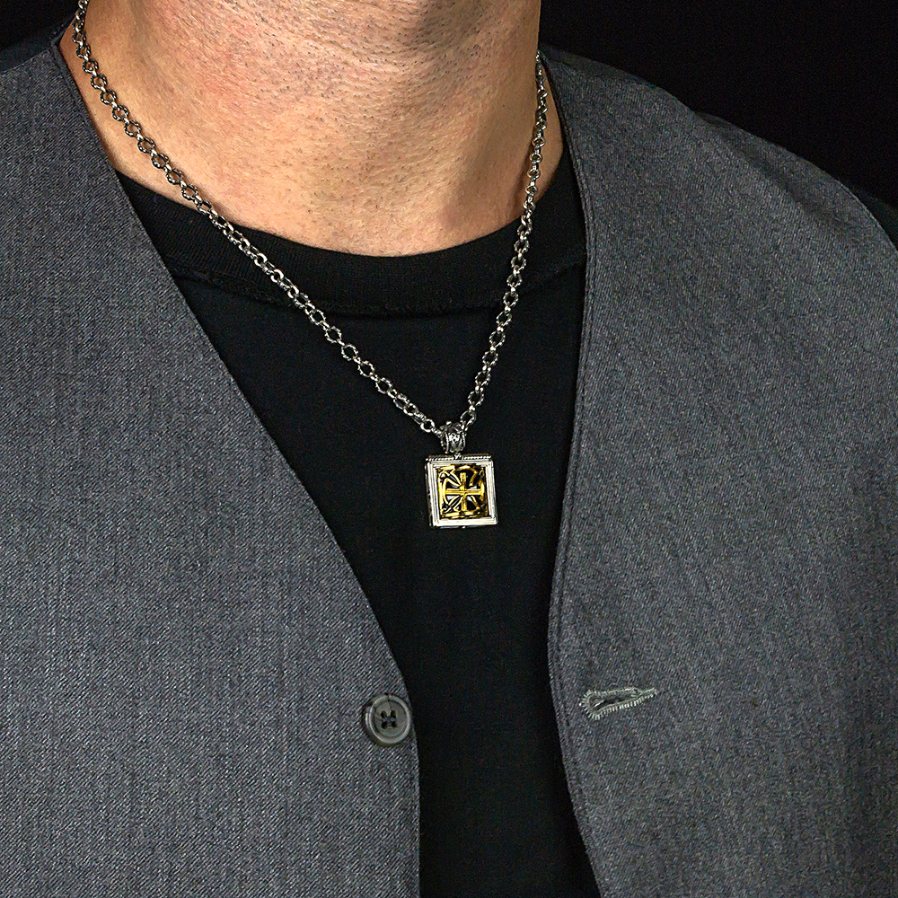 Pendant with Cross and Chain M279 - Image 2