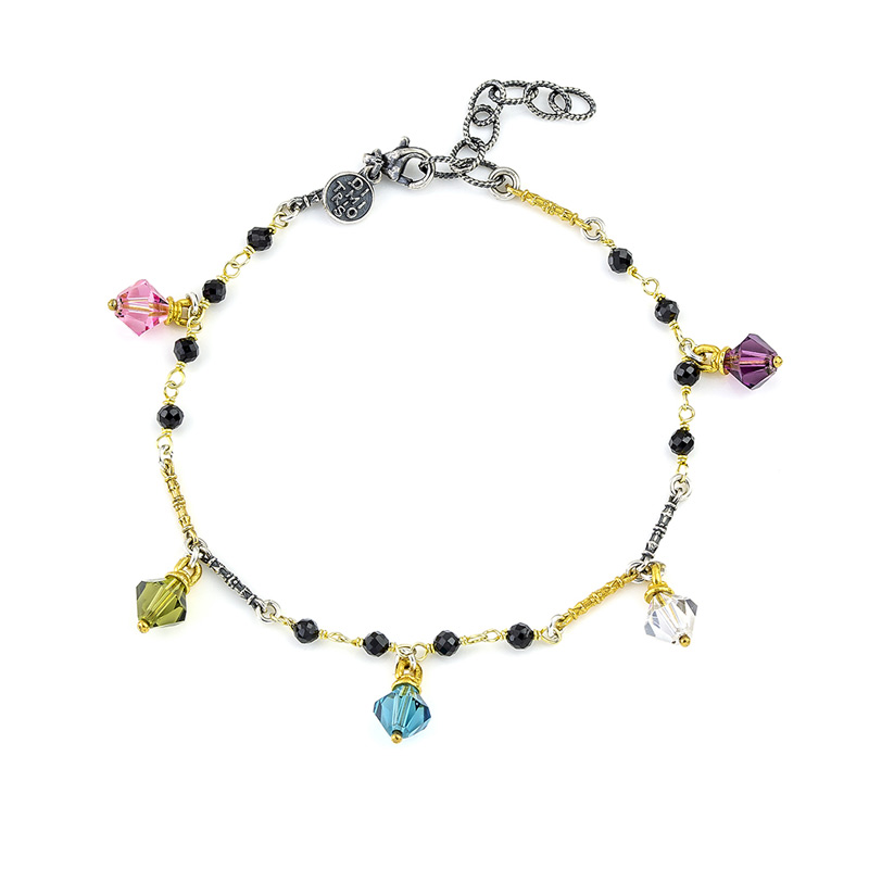 Bracelet 925 with Swarovski Crystals B135-14