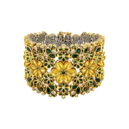 Silver Bracelet with Zircon Stones B205-3