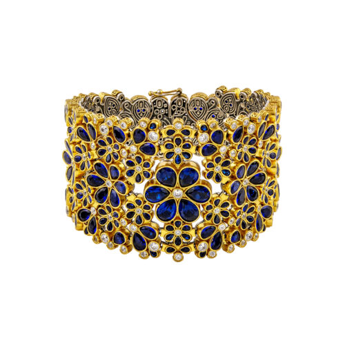 Silver Bracelet with Zircon Stones B205