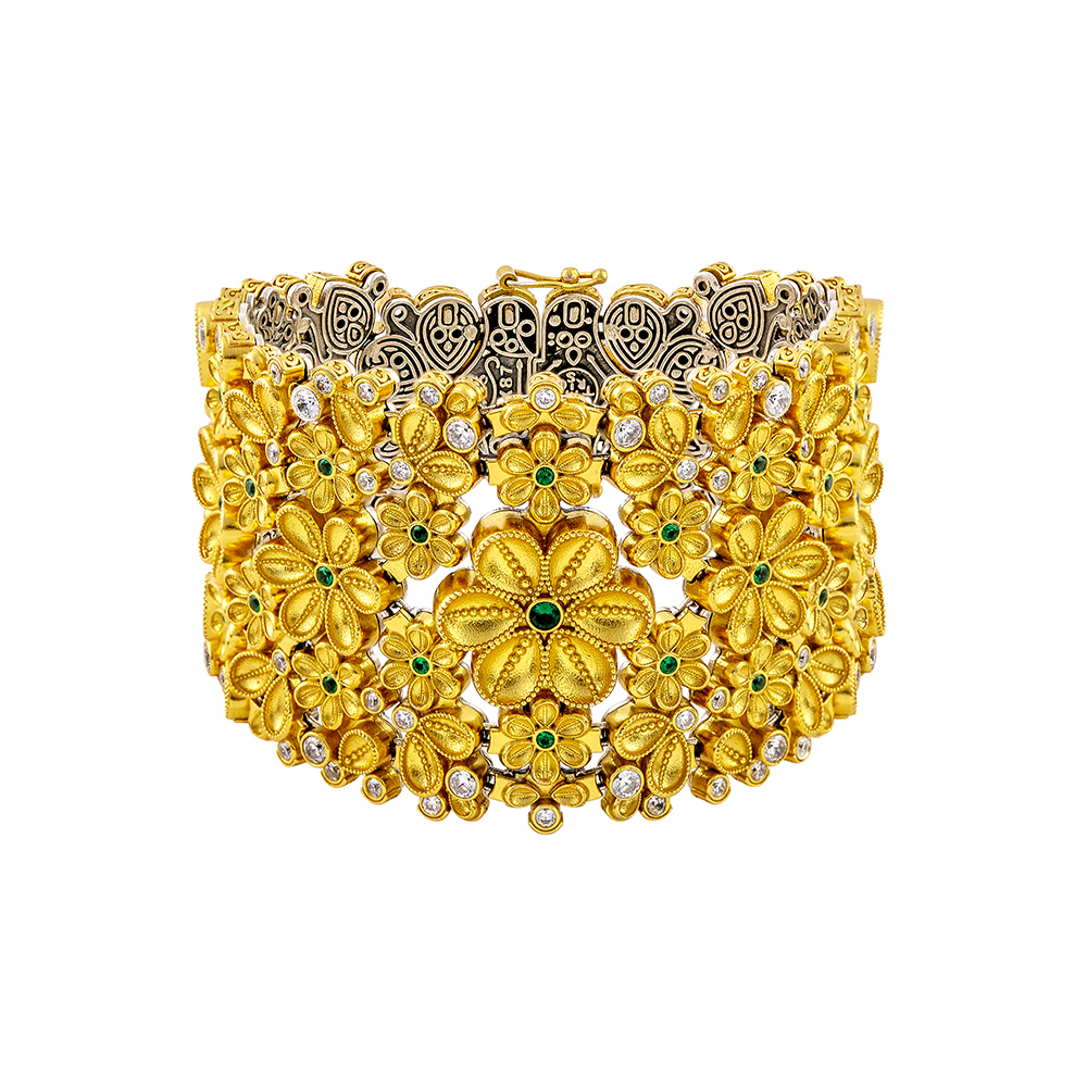 Silver Bracelet with Zircon Stones B208