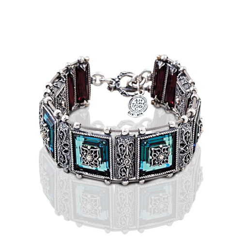 Βραχιόλι 925 με Swarovski πέτρες B246