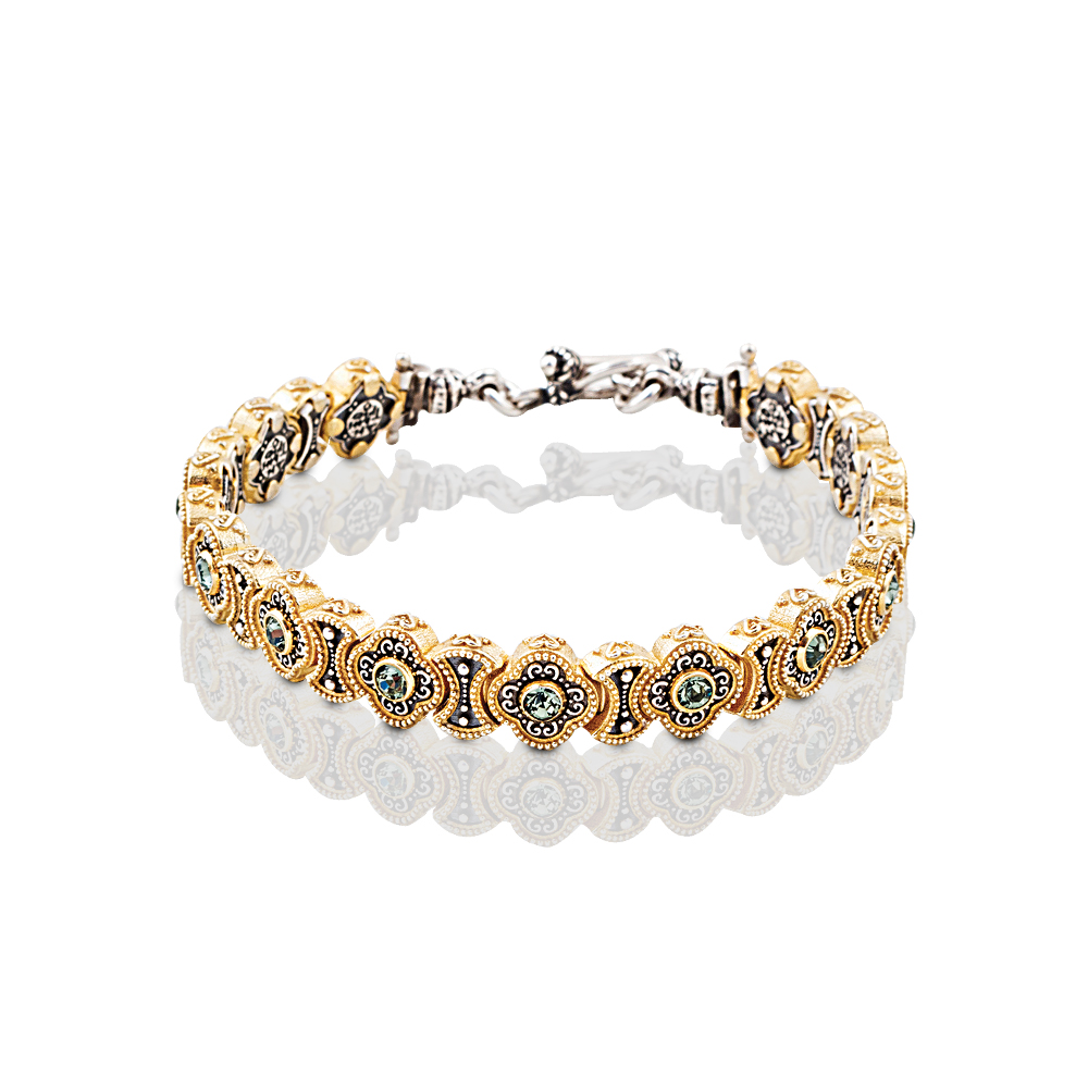Βραχιόλι με Στρογγυλά Swarovski Κρύσταλλα B336