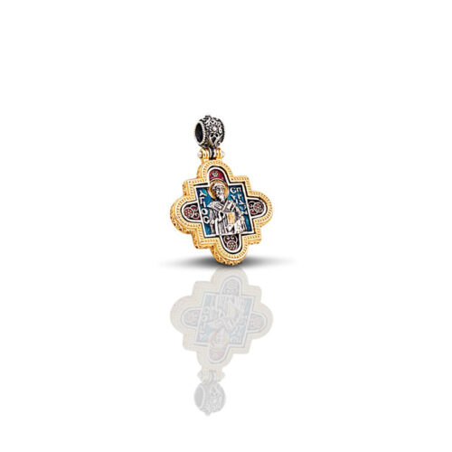 Silver Enamel Cross C231
