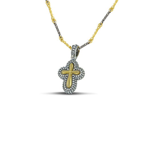 Silver Cross with Chain C248-1