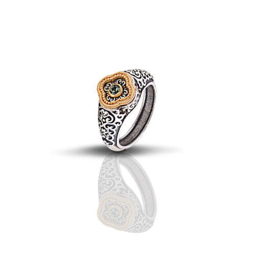 Ασημένιο Δαχτυλίδι με Swarovski Πέτρα D296