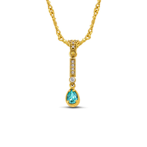 Silver Gold Plated Pendant Without Chain M209-1PE