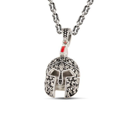 Silver Pendant with Gold Plated Chain M217-1EN