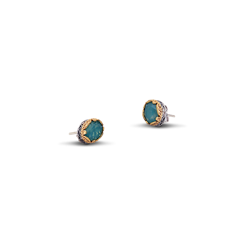 Silver stud earrings S46