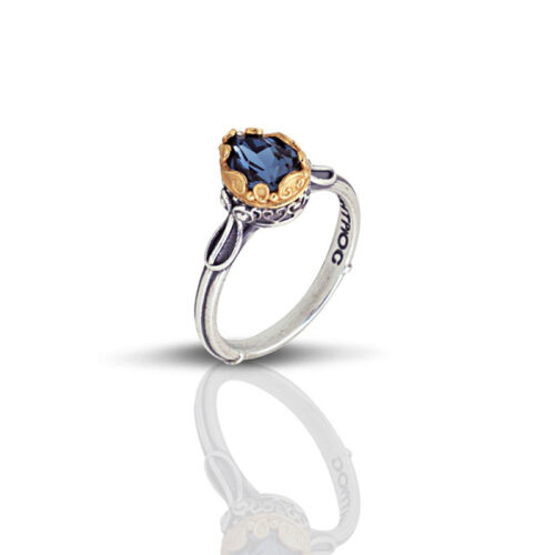 Ασημένιο Δαχτυλίδι με Swarovski Πέτρα D48