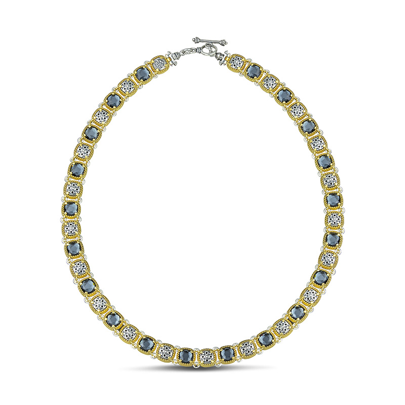 Silver Double-sided Necklace K116-2