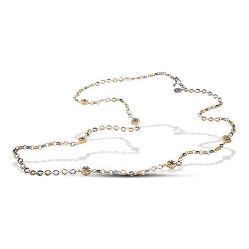 Silver Necklace with Swarovski Crystals K278