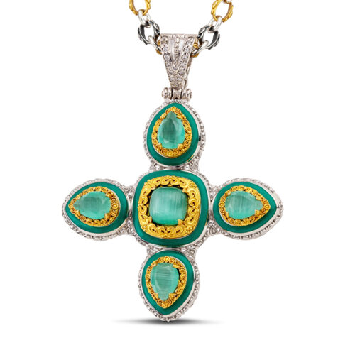 Silver Pendant M195-2E Without Chain