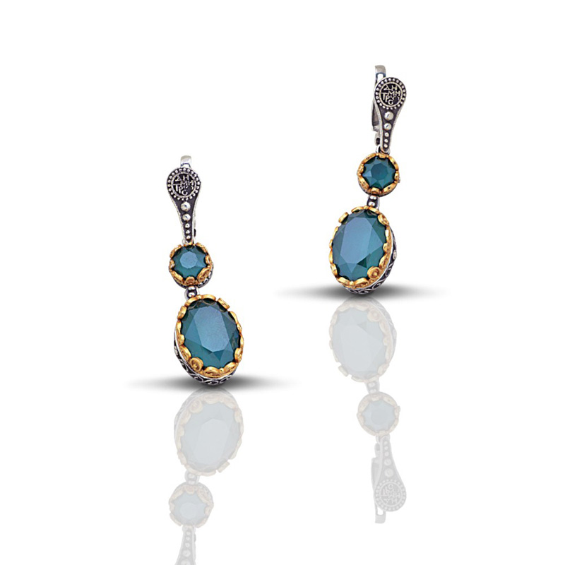 925 earrings with Swarovski stones S052